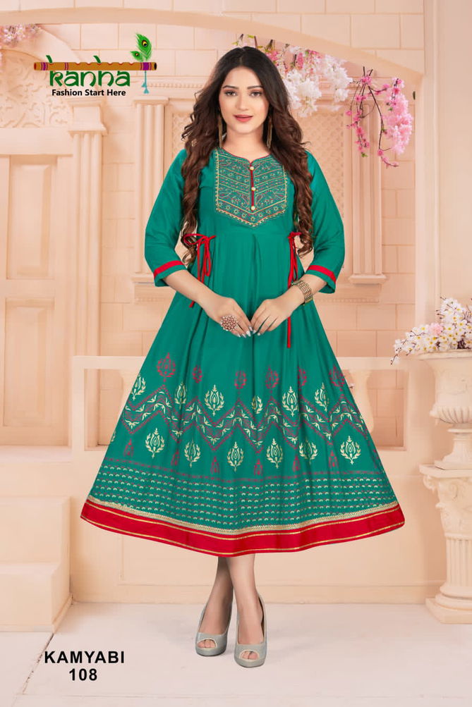 Kanha Kamyabi Designer Fancy Wear Wholesale Anarkali Kurtis
